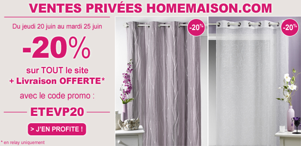 Ventes Privées HomeMaison.com Eté 2013