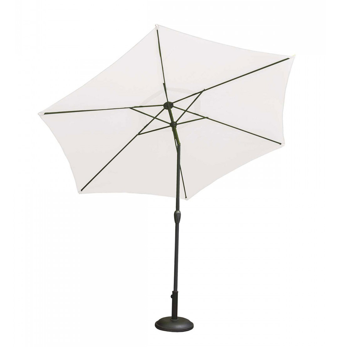 Fête des pères - Parasol Centré et Inclinable Ø 3 m en Aluminium