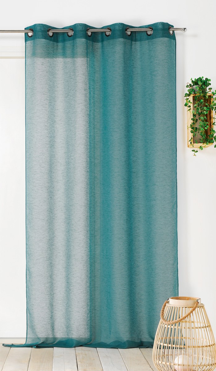 Nappe Éventails, turquoise-gris ou bleu-jaune, ronde Ø160 cm, 100