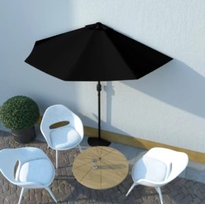 Parasol de balcon mât en aluminium