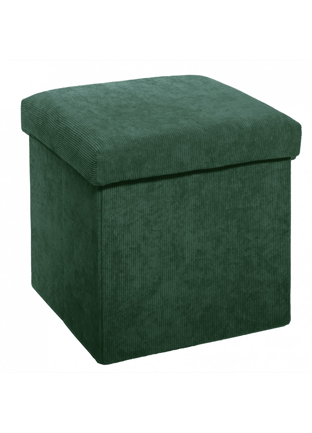 Pouf assise rembourrée vert