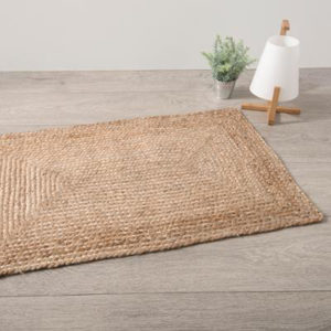 Tapis de salle de bain en jute