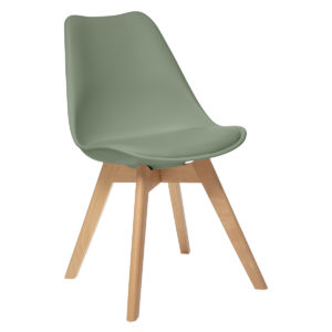 lot de 4 chaises scandinave verte