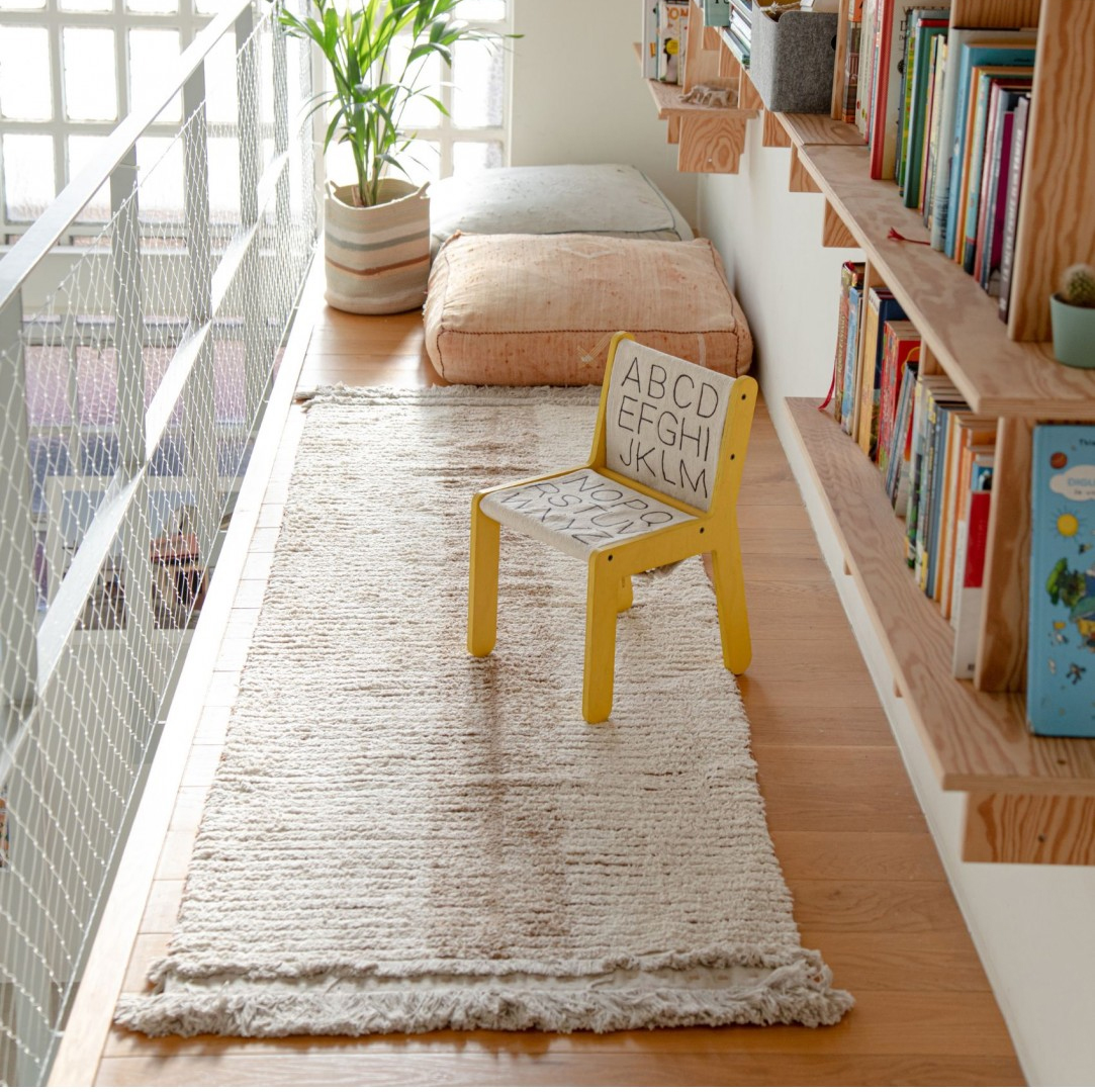 tapis de couloir beige