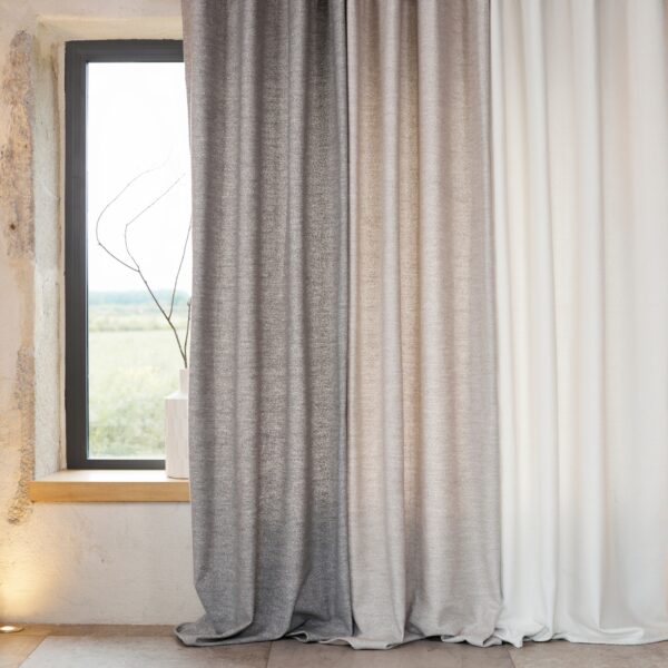 Rideau thermique semi-occultant bouclette