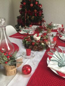 décoration de table noël