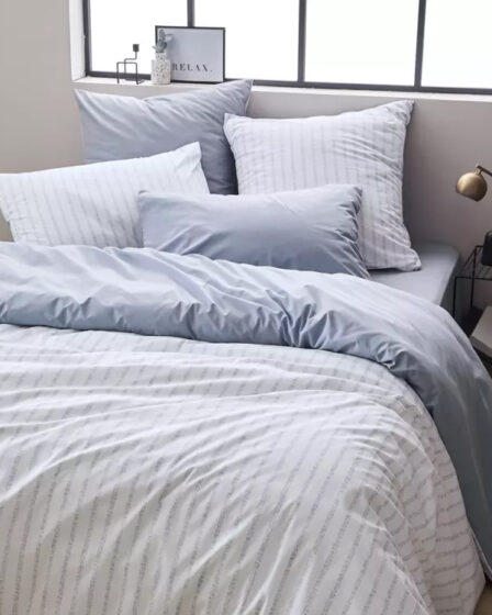 linge de lit en percale de coton