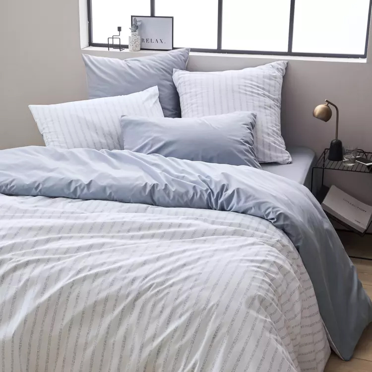 linge de lit en percale de coton