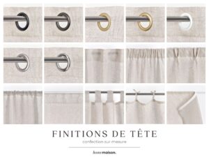 finition tête de rideau