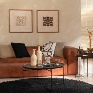 Table basse ronde salon bois de manguier