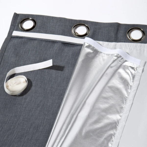 doublure rideau contre le froid et le chaud à velcro