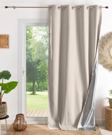 rideau thermique et occultant hiver été