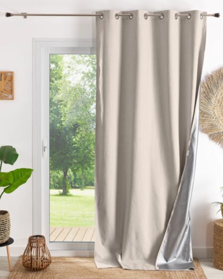 rideau thermique et occultant hiver été