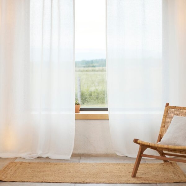 voilage en lin naturel cloud dancer