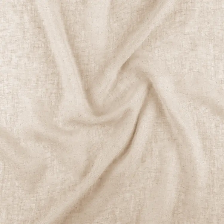 Tissu en lin brut lavé