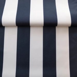 tissu au metre bleu à rayure