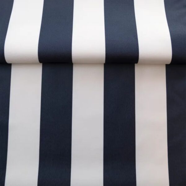 tissu au metre bleu à rayure