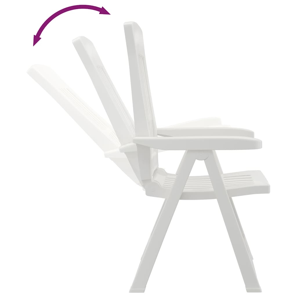 Lot de 2 chaises de jardin inclinables pliantes — vue 3