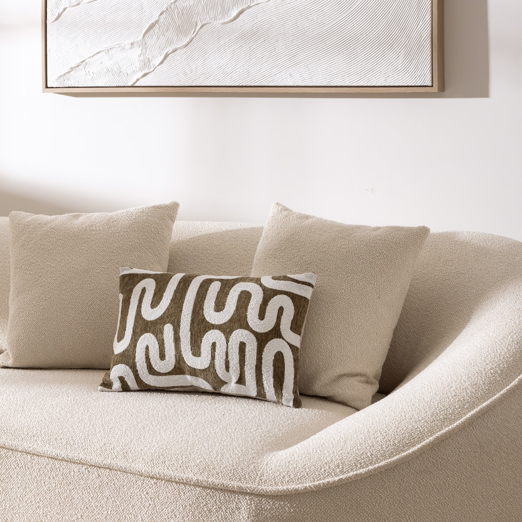 Housse de coussin chenille design — vue 6