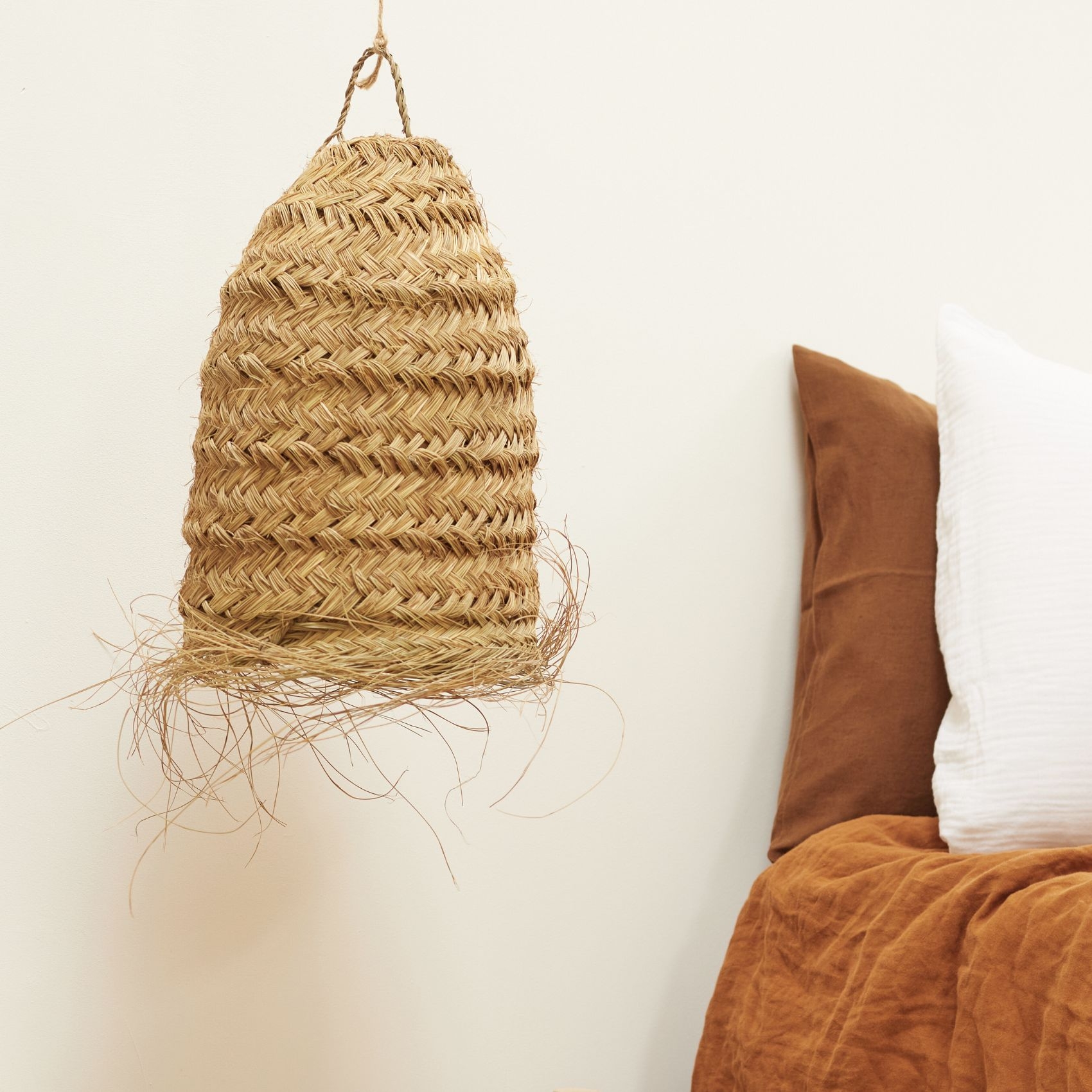 Abat-jour tube fibre de palmier — vue 3