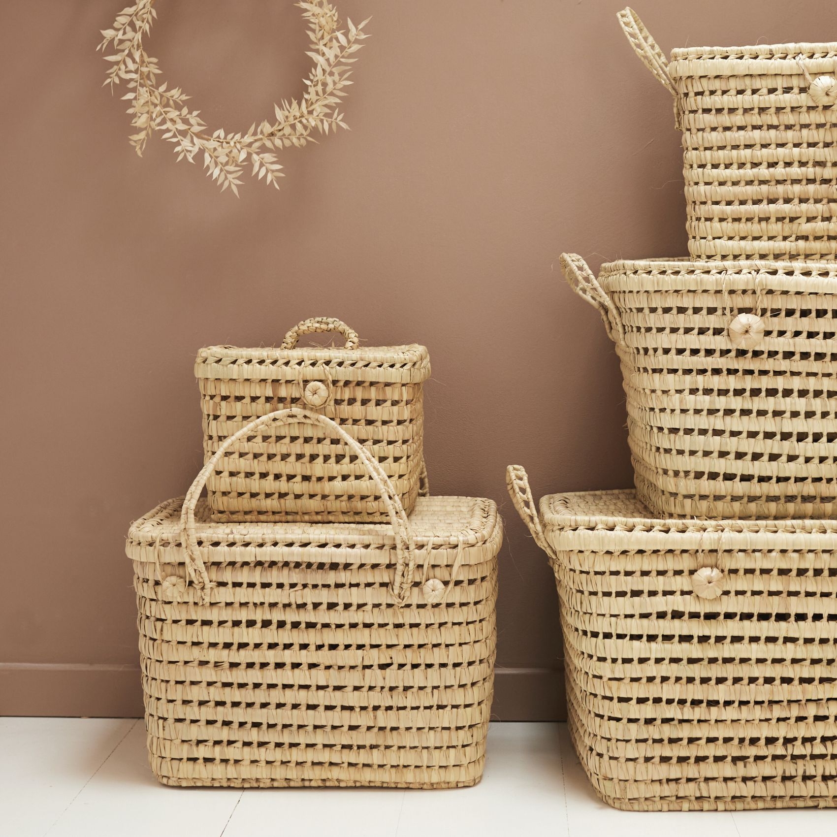 Coffre de rangement feuille de palmier — vue 4