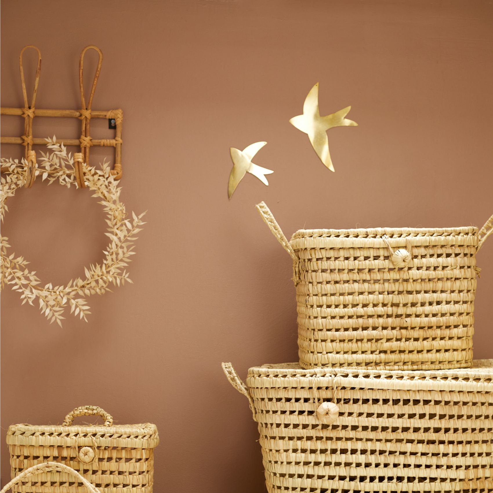 Déco murale hirondelle en laiton — vue 5