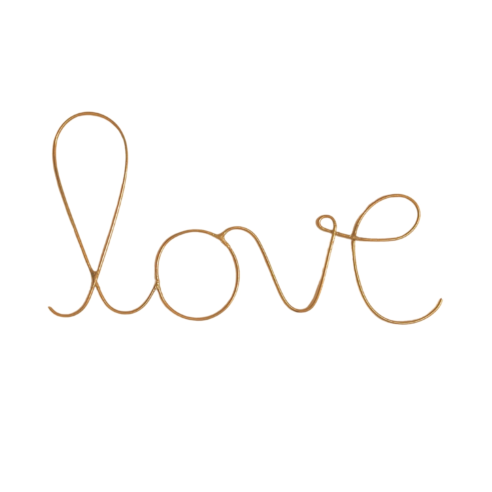 Mot fil de laiton doré LOVE