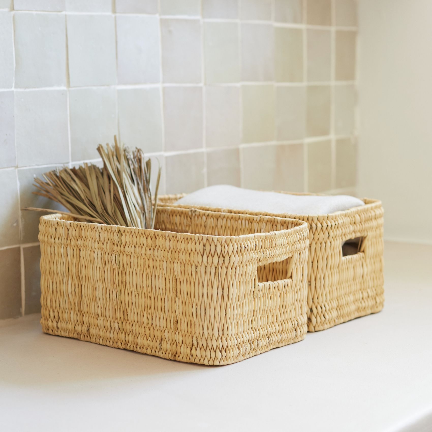 Panier de rangement rectangle Hassira — vue 6