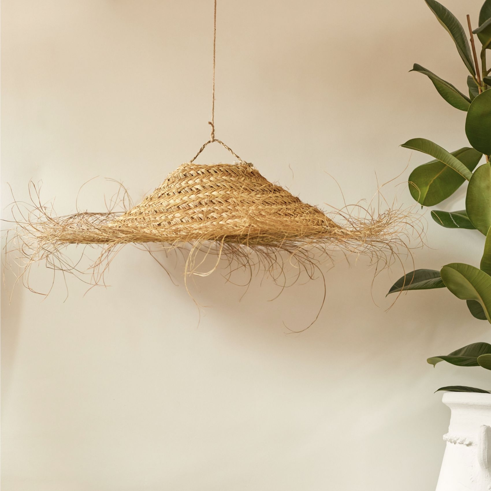Abat-jour parasol Doum fibre de palmier — vue 4