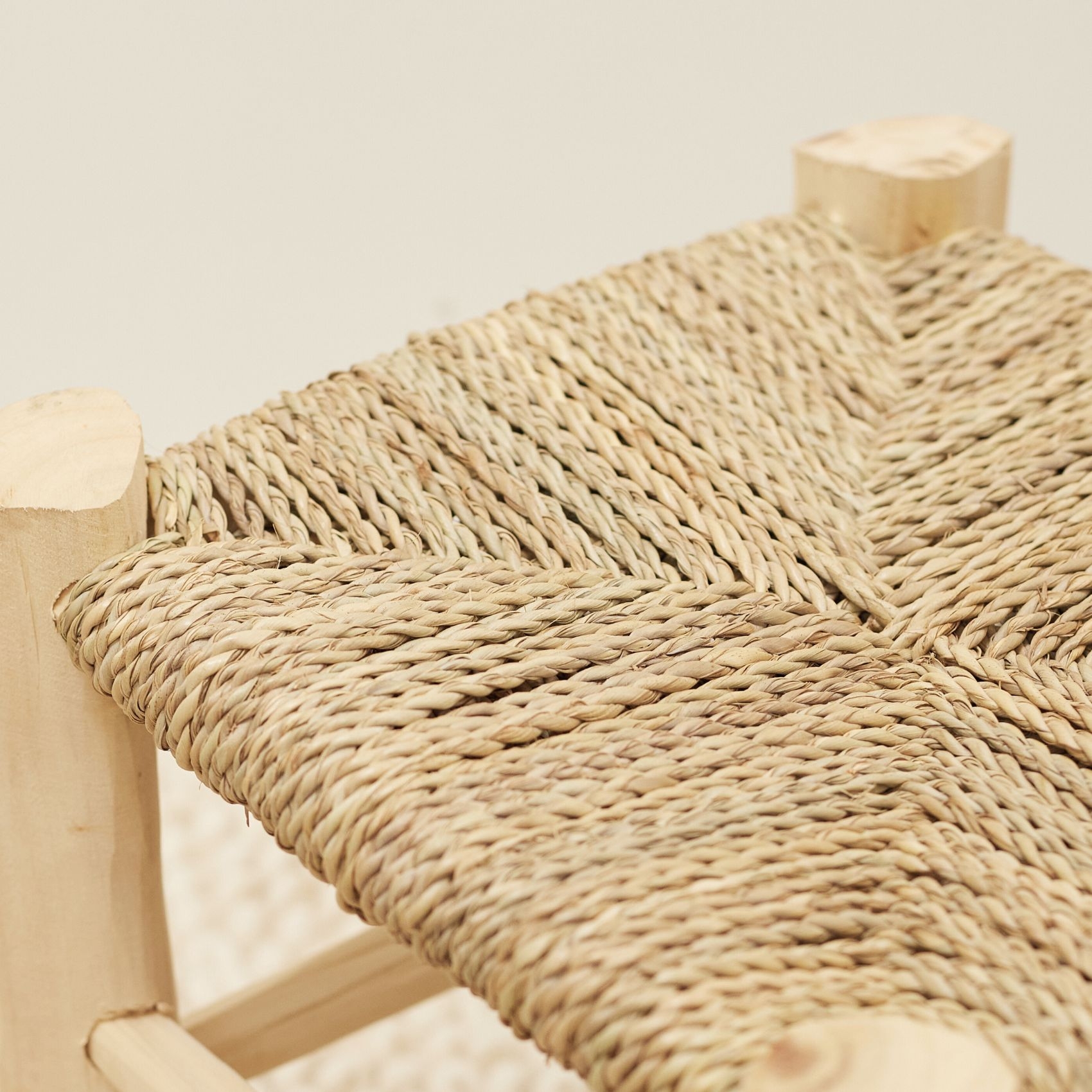 Tabouret Marocain bois de laurier — vue 5