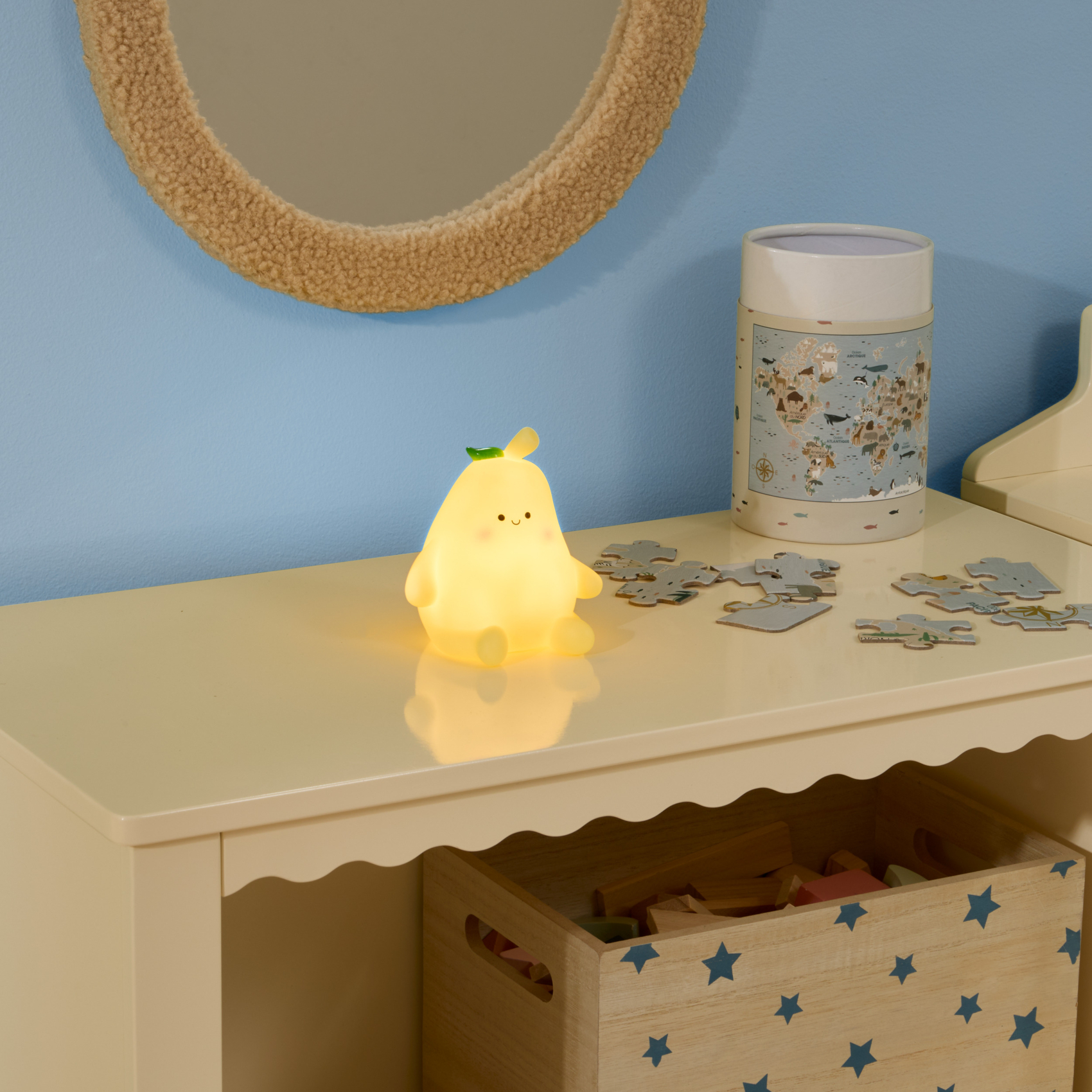 Veilleuse poire enfant rechargeable — vue 4