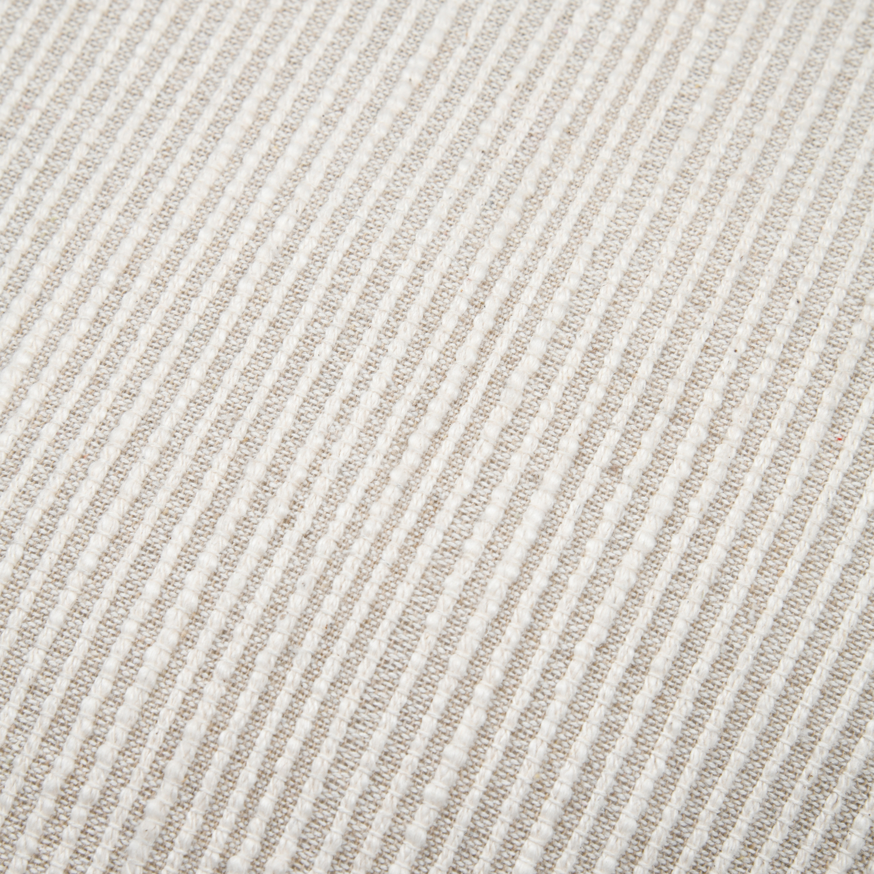 Coussin cœur rayures poly-coton — vue 6