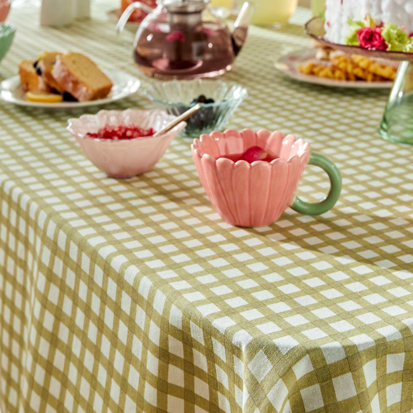 Nappe en coton vichy pour table rectangulaire — vue 5