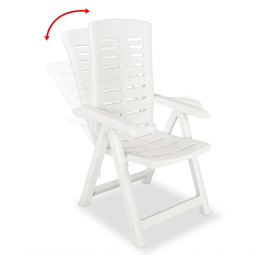 Lot de 2 chaises de jardin inclinables pliables — vue 6