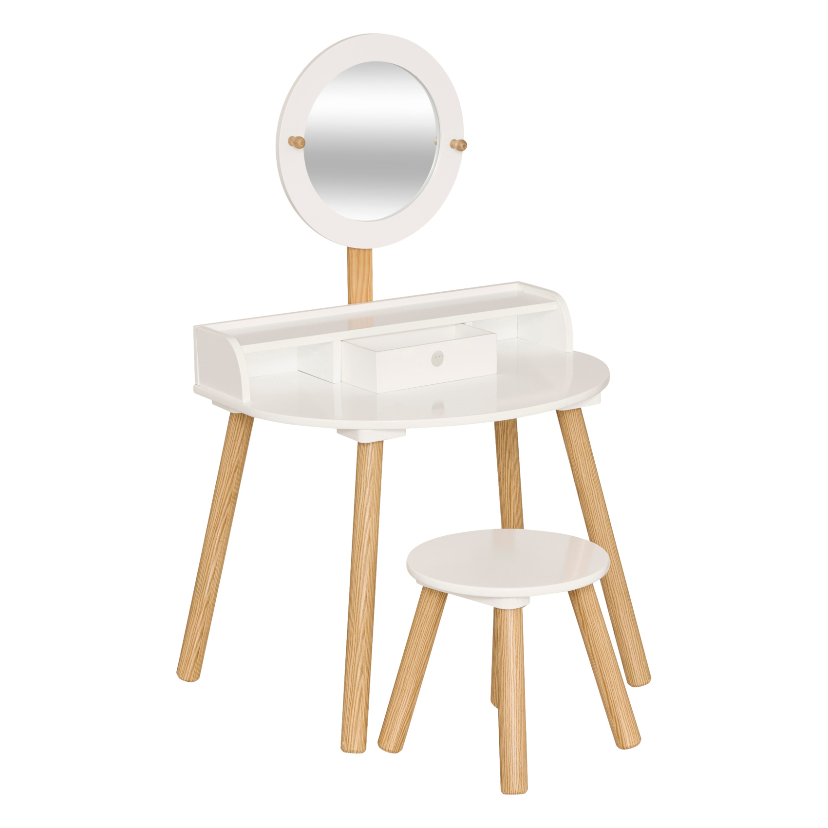 Coiffeuse enfant avec miroir et tabouret assorti — vue 4