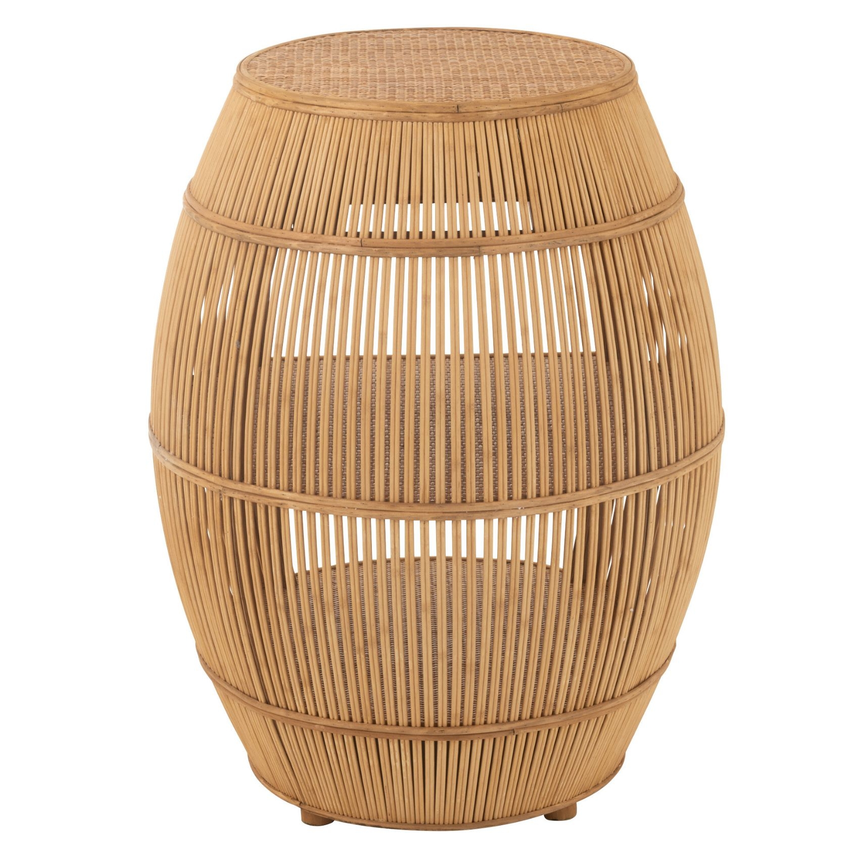 Table basse rotin meuble de rangement multi fonction — vue 4