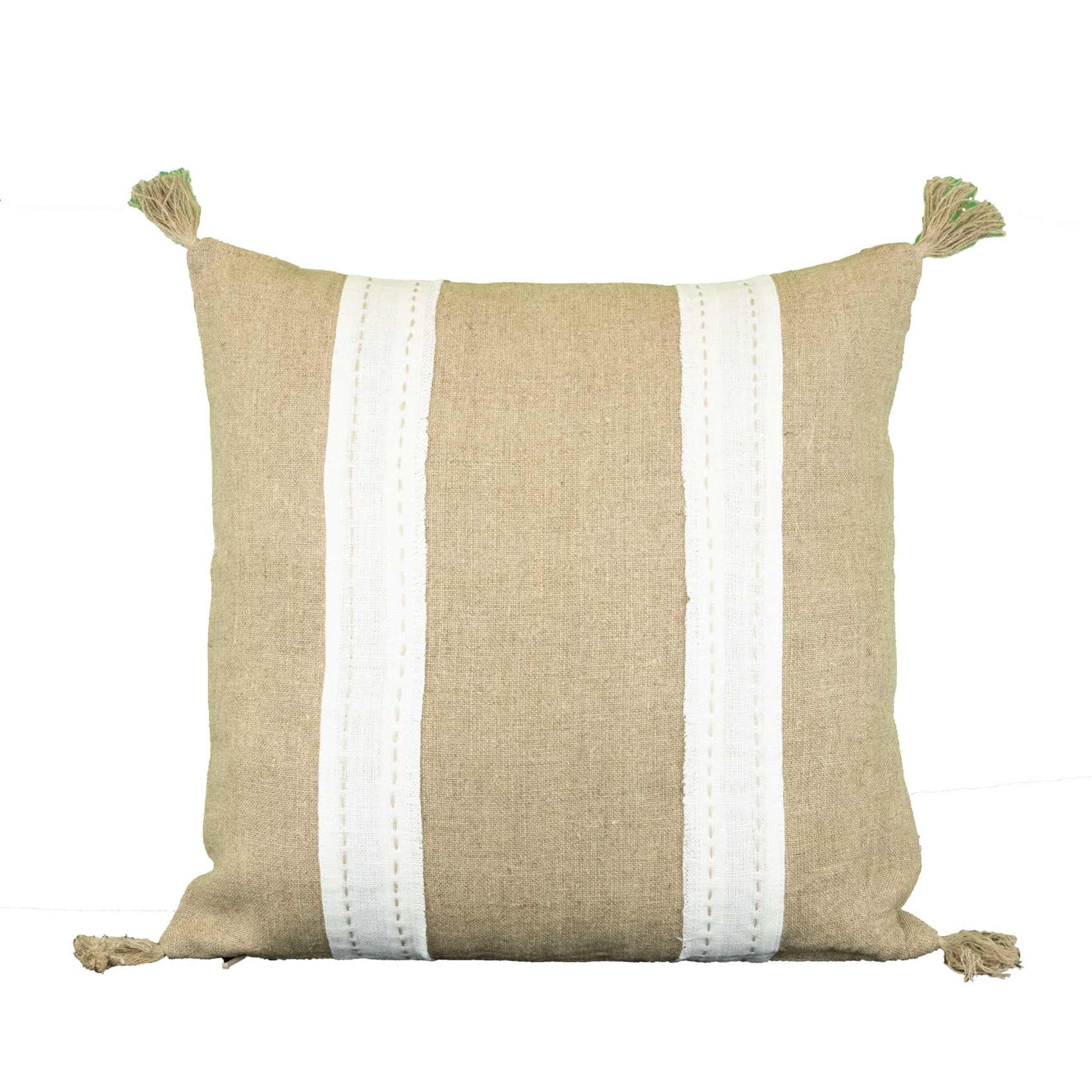 Coussin en lin et coton déhoussable