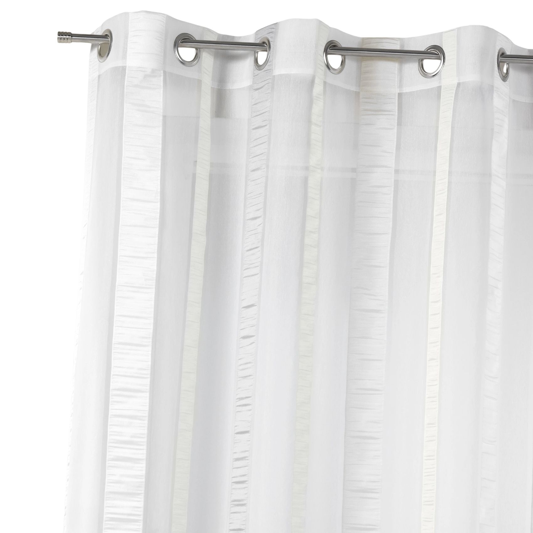 Voilage organza à rayures verticales — vue 4