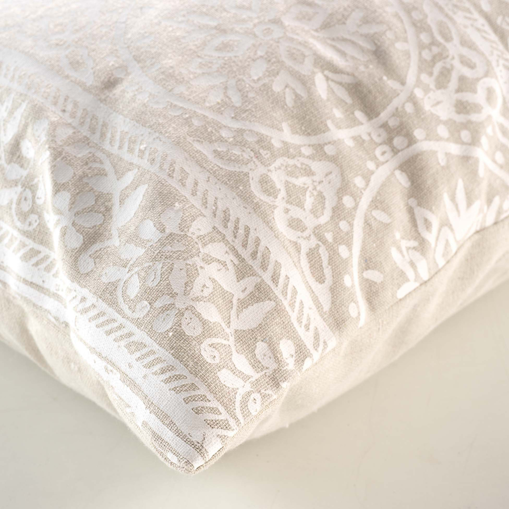 Coussin déhoussable en polycoton imprimé — vue 3