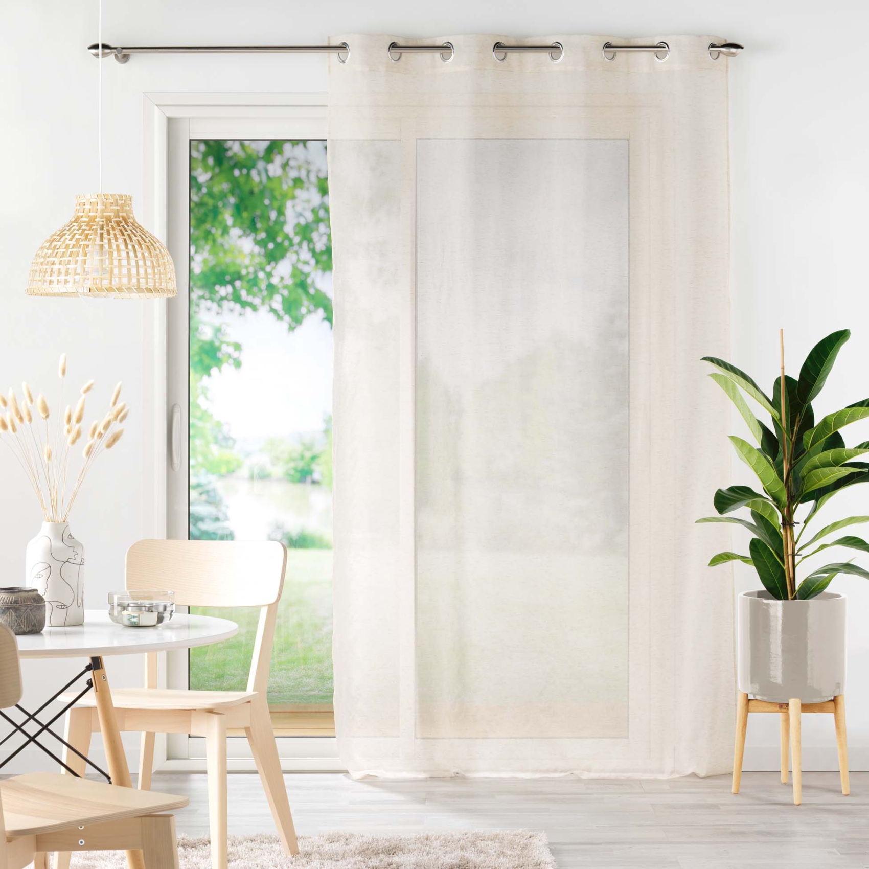 Voilage effet lin tissé — vue 6