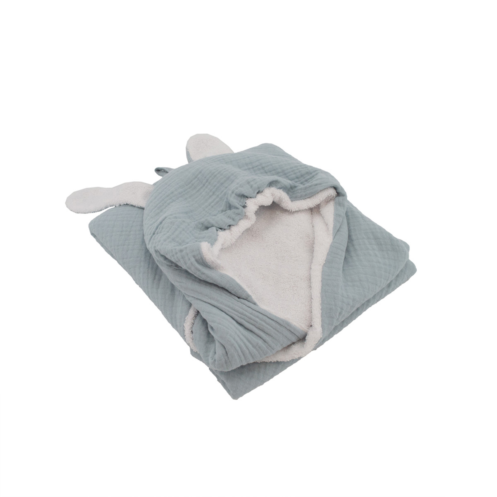Cape de bain en gaze de coton avec oreilles de lapin — vue 6