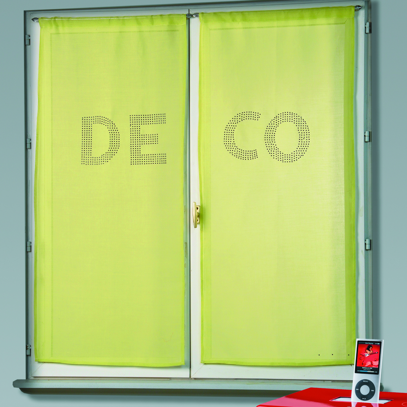 Paire de voilages étamine avec strass 'DECO' — vue 4