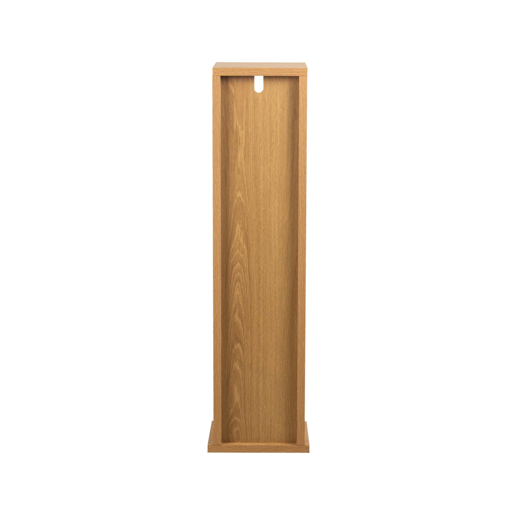 Meuble dérouleur papier WC avec rangement et porte rainurée — vue 6