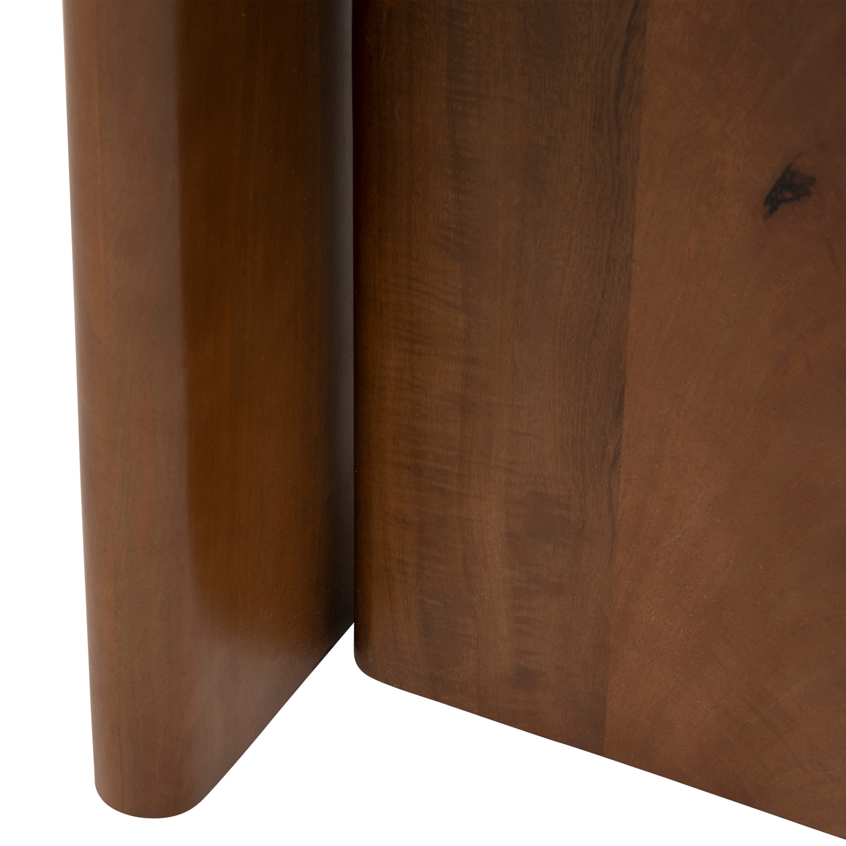 Table café en marbre avec piètement en bois — vue 5