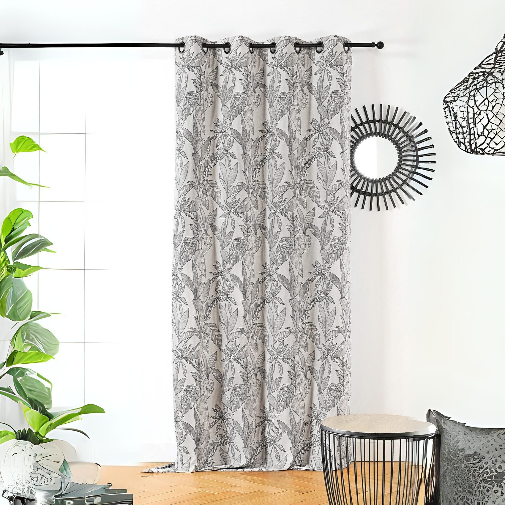 Rideau aux feuilles stylisées — vue 5