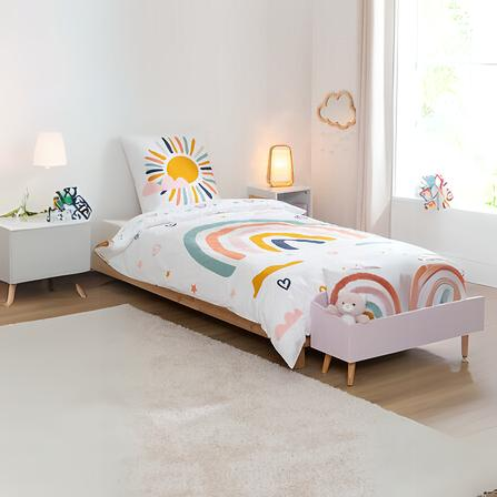 Parure de lit arc en ciel pour enfant — vue 4
