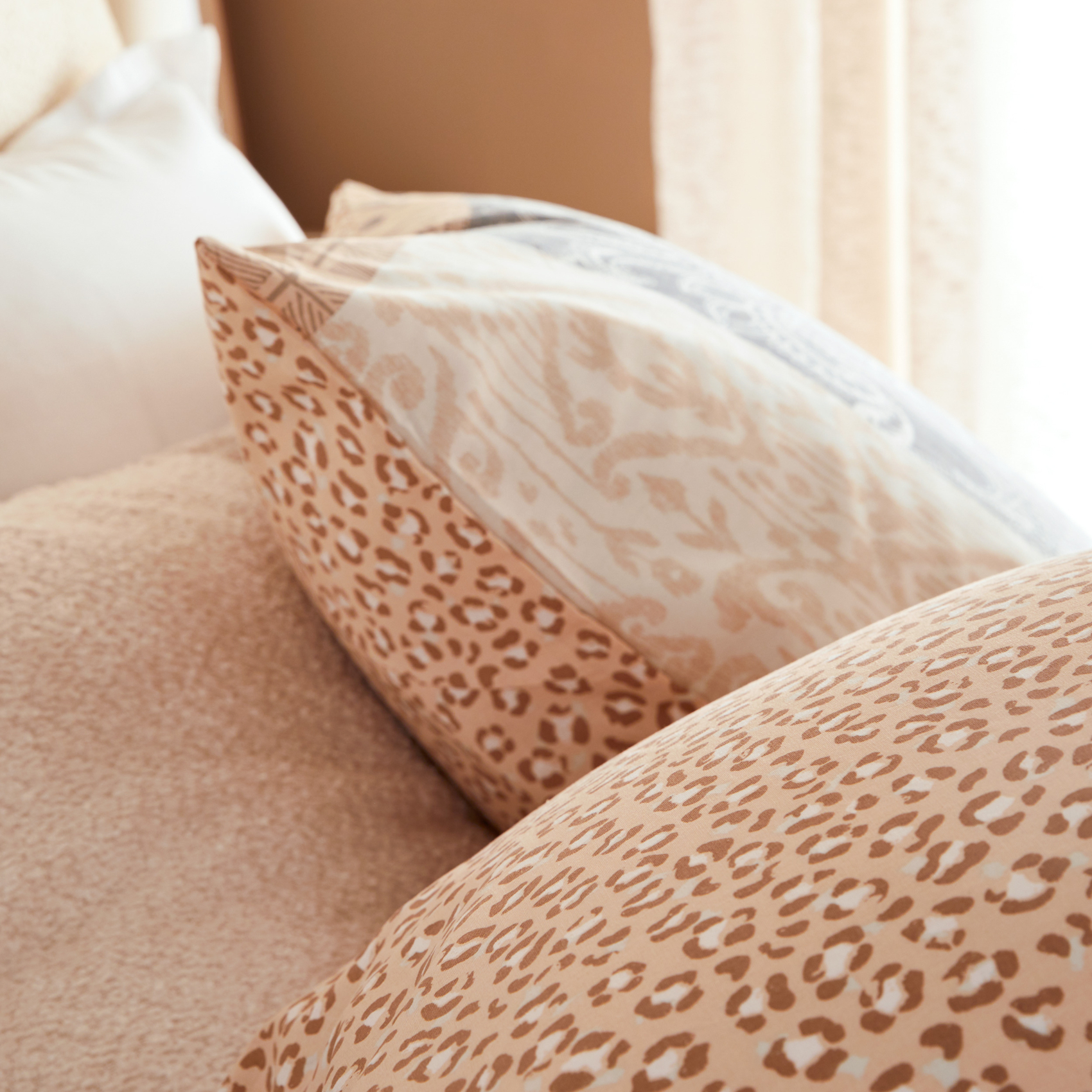 Parure de lit réversible en coton imprimé patchwork — vue 4