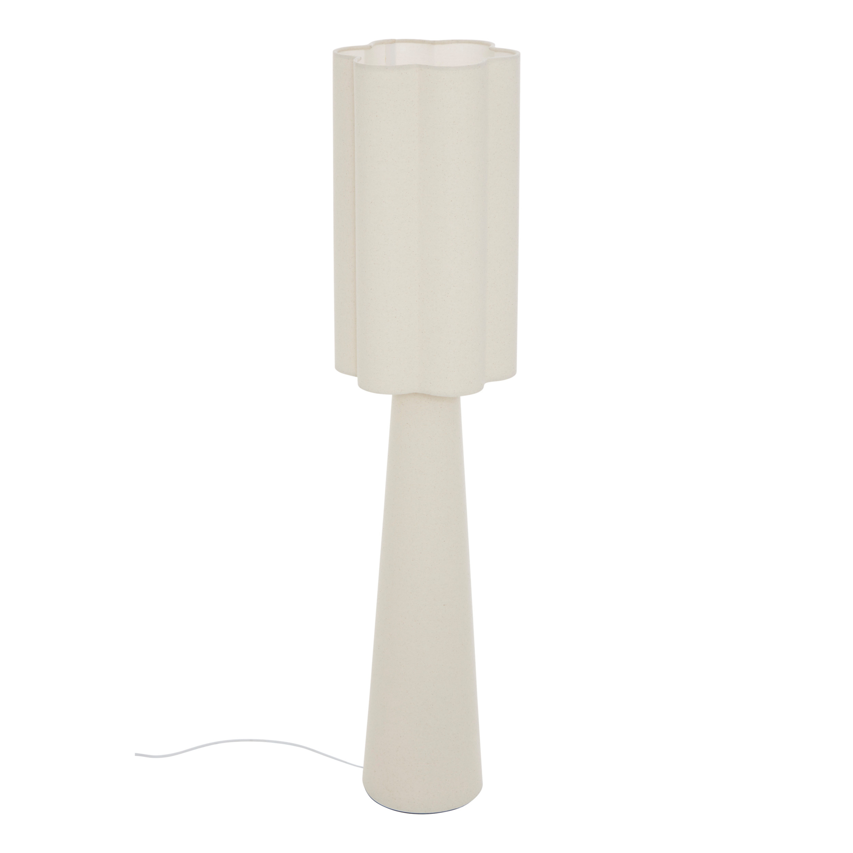 Lampadaire design en acier et béton