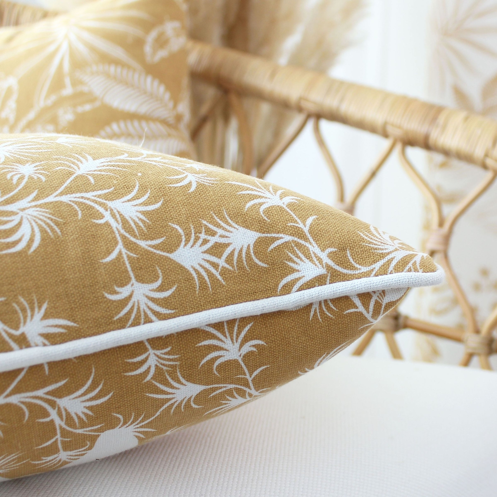 Coussin déhoussable style végétal — vue 3