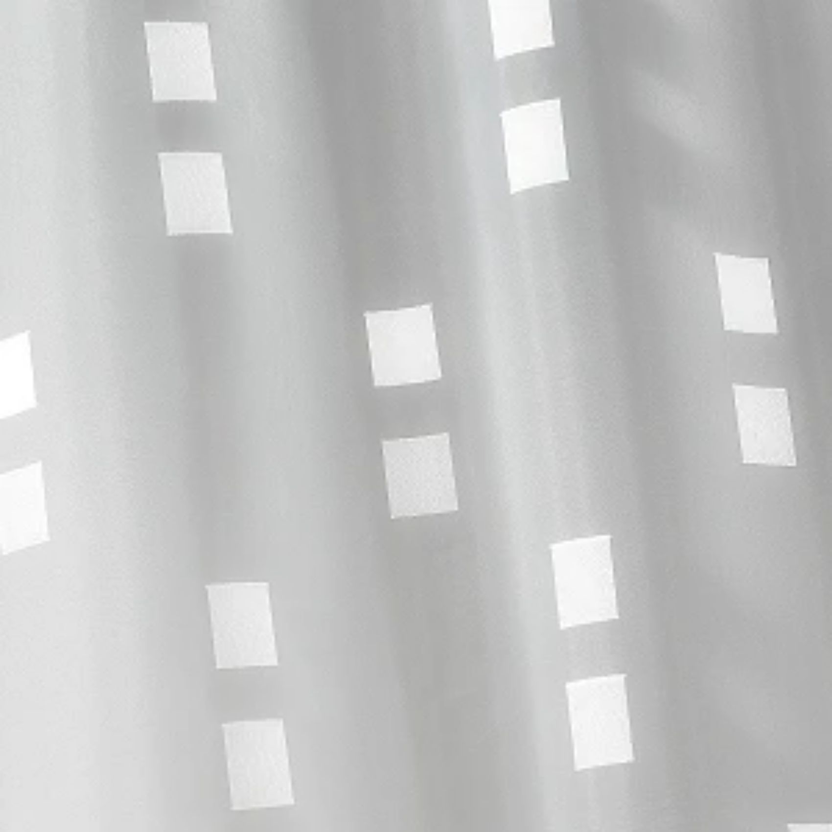 Store voilage à remonter organza motif de carrés — vue 4